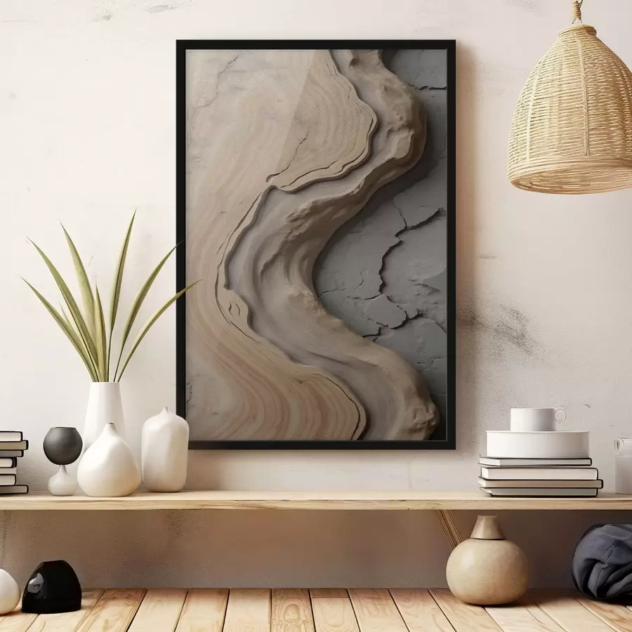 murales de pared Madera y hormigón, imitación f48105