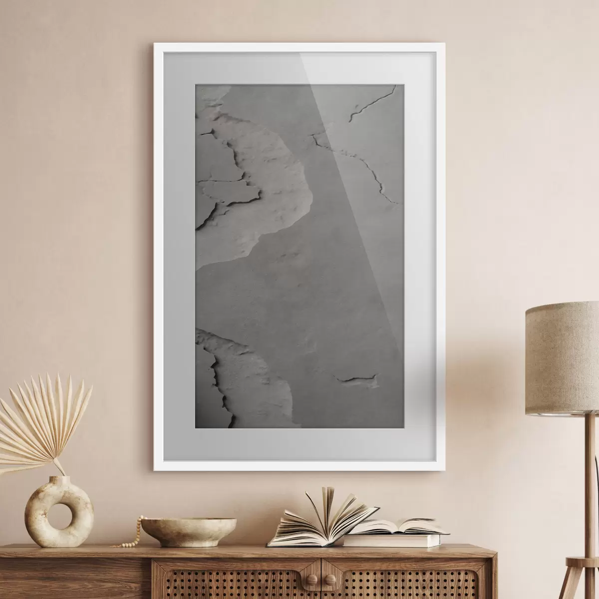 Poster Hormigón gris, imitación f48106