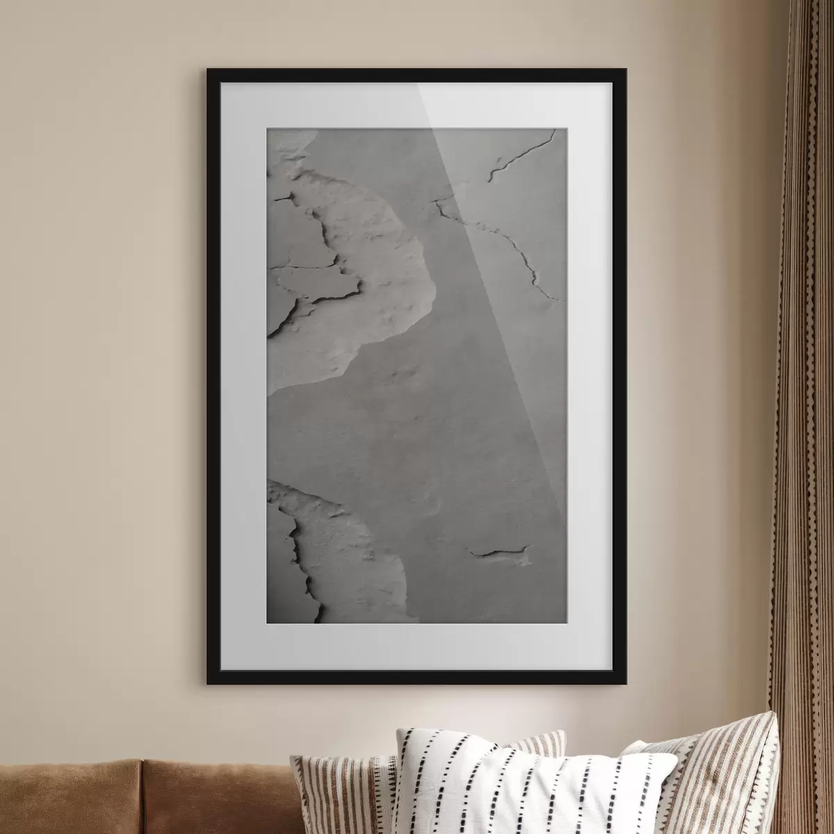 Poster Hormigón gris, imitación f48106