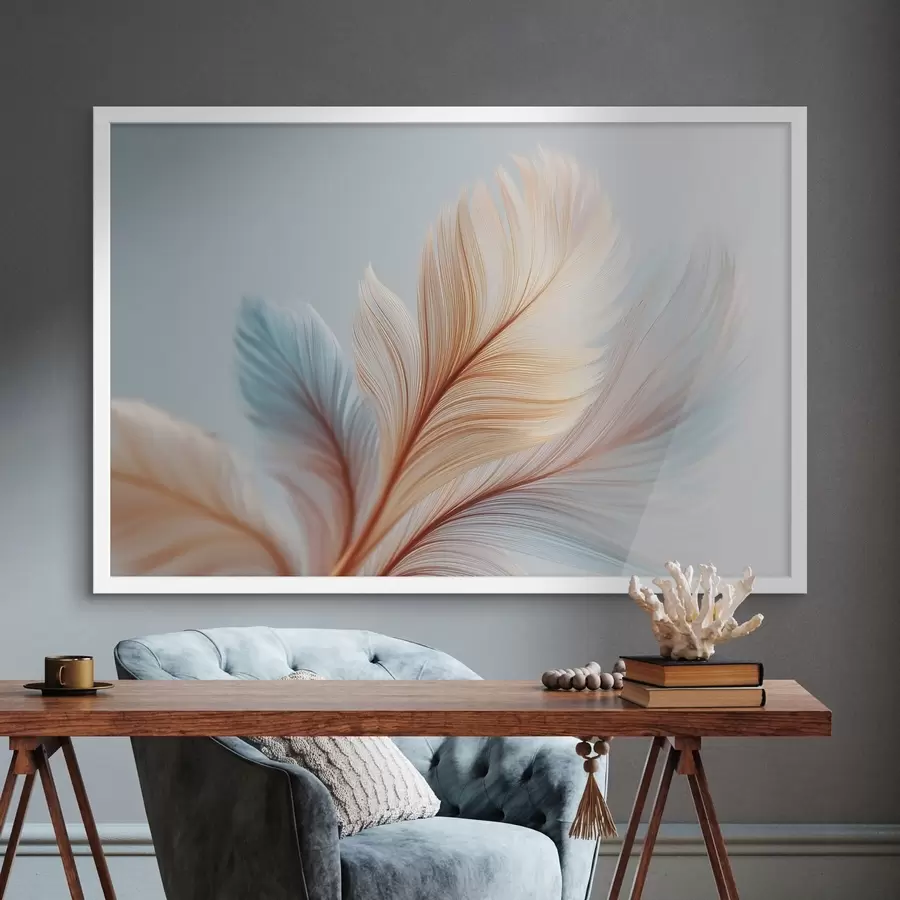 murales de pared Plumas multicolores f48110