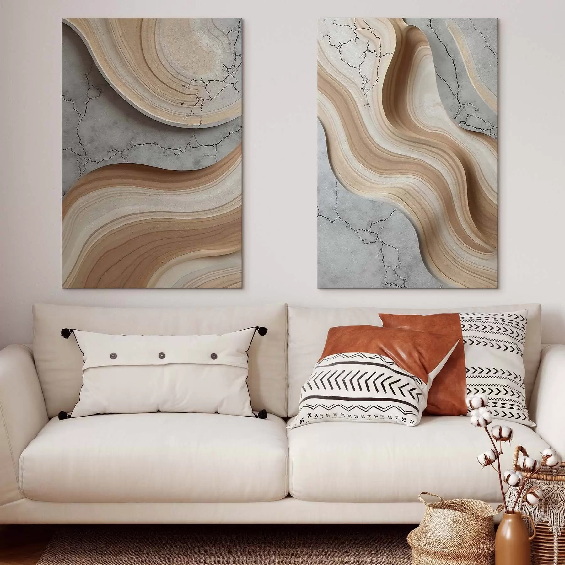 murales de pared Madera y hormigón, imitación m30078