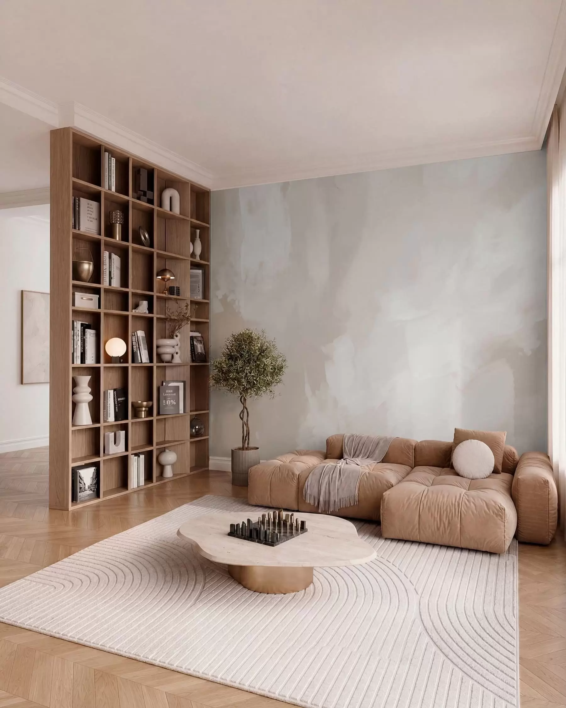 murales de pared Veladuras de yeso claro w05031