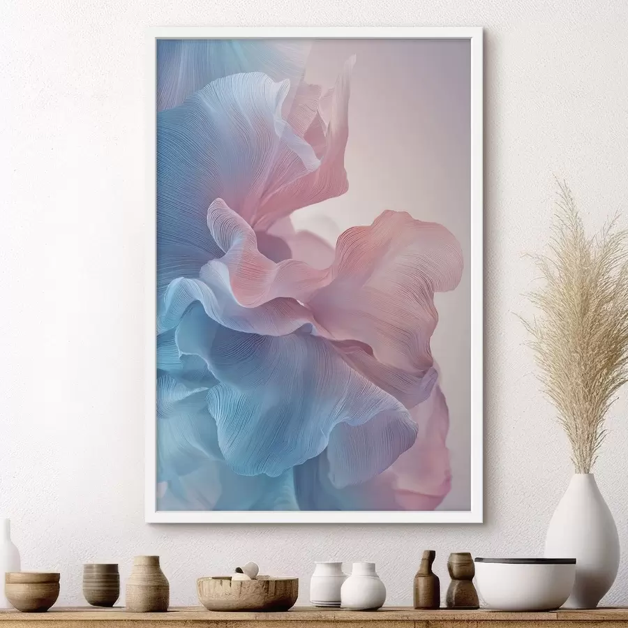 murales de pared ondas abstractas con efecto de volumen f47945