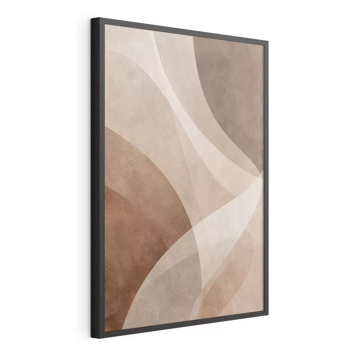 Poster ondas abstractas en tonos chocolate f47948