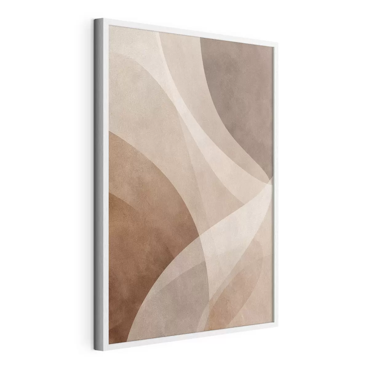 Poster ondas abstractas en tonos chocolate f47948