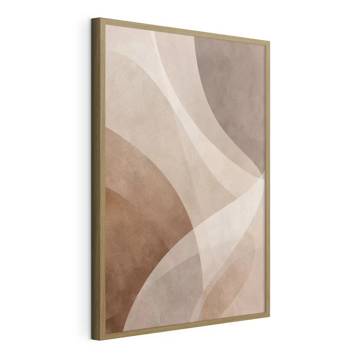 Poster ondas abstractas en tonos chocolate f47948