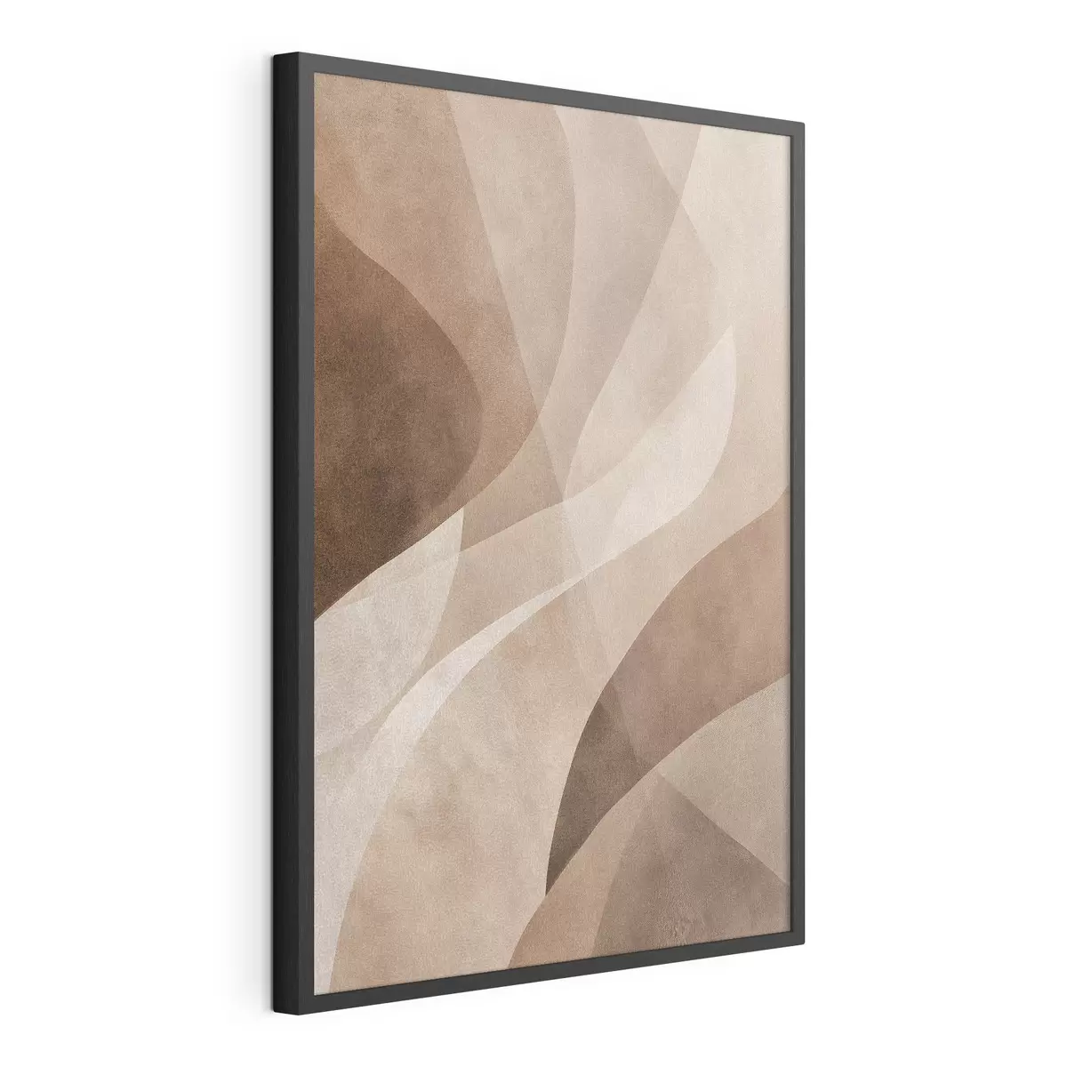 Poster ondas abstractas en tonos chocolate f47949