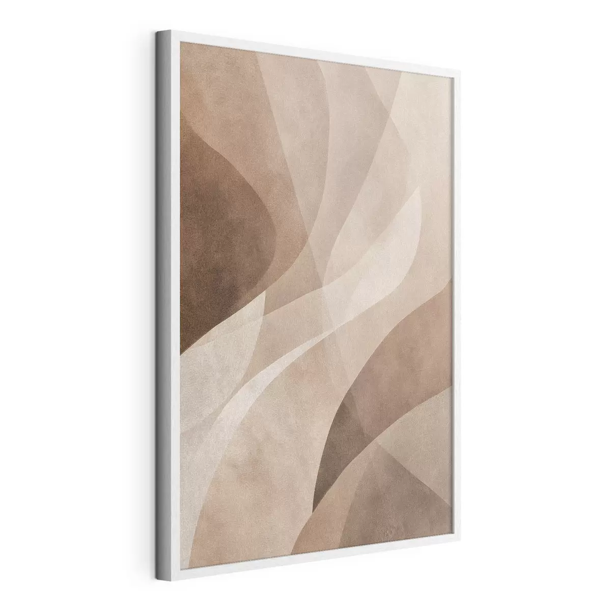 Poster ondas abstractas en tonos chocolate f47949
