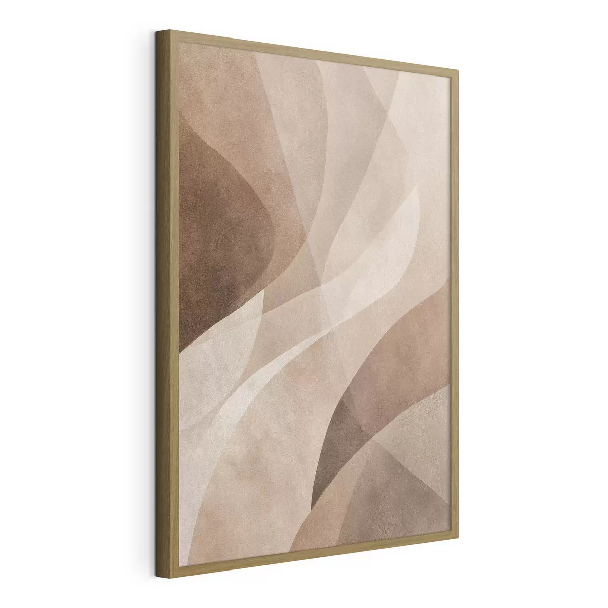 Poster ondas abstractas en tonos chocolate f47949