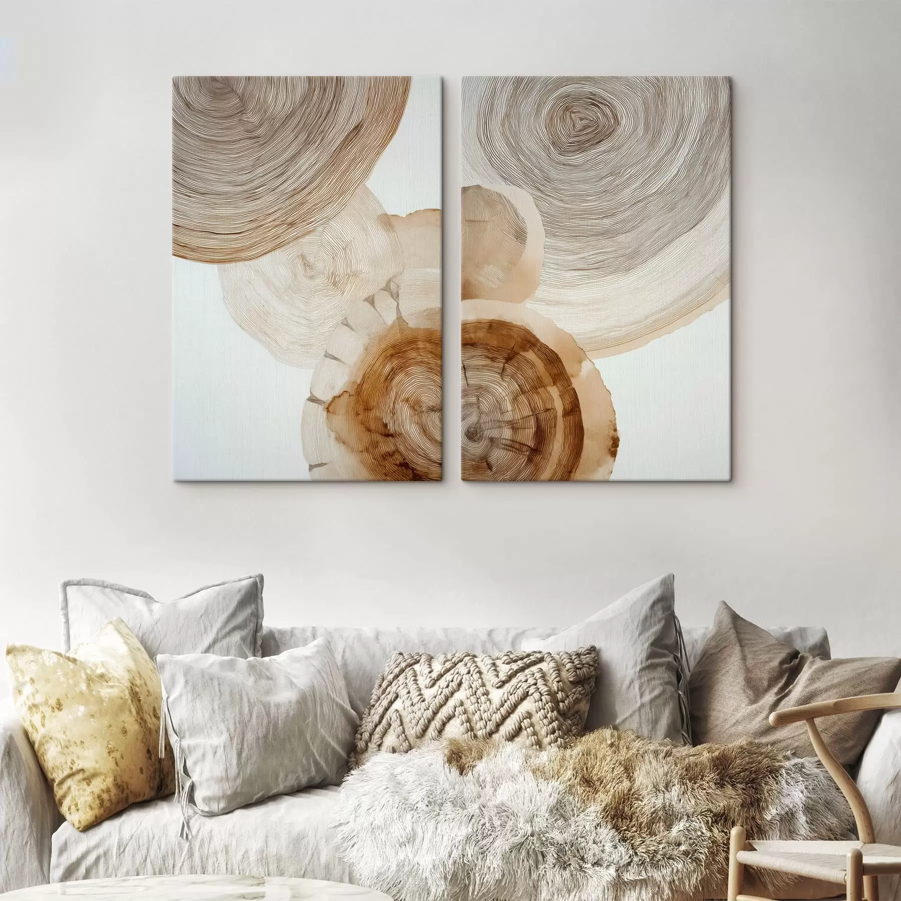 murales de pared anillos anuales abstractos de los árboles m30089