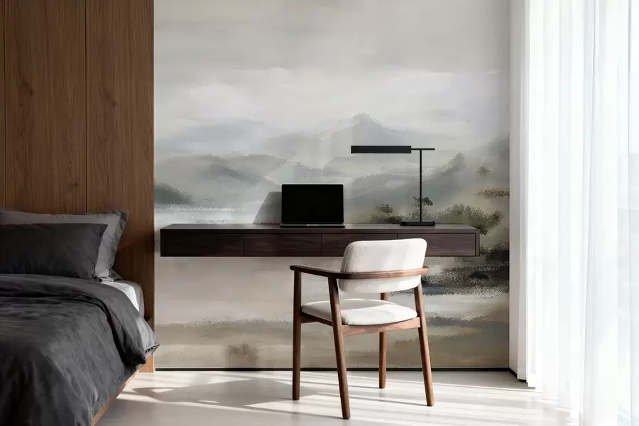 murales de pared Montañas pintadas w05248