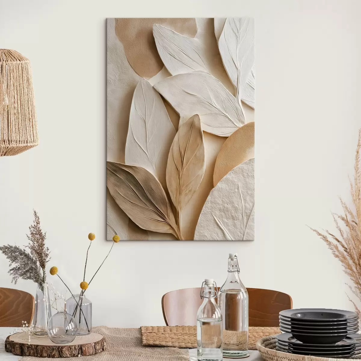 murales de pared Hojas abstractas s48123