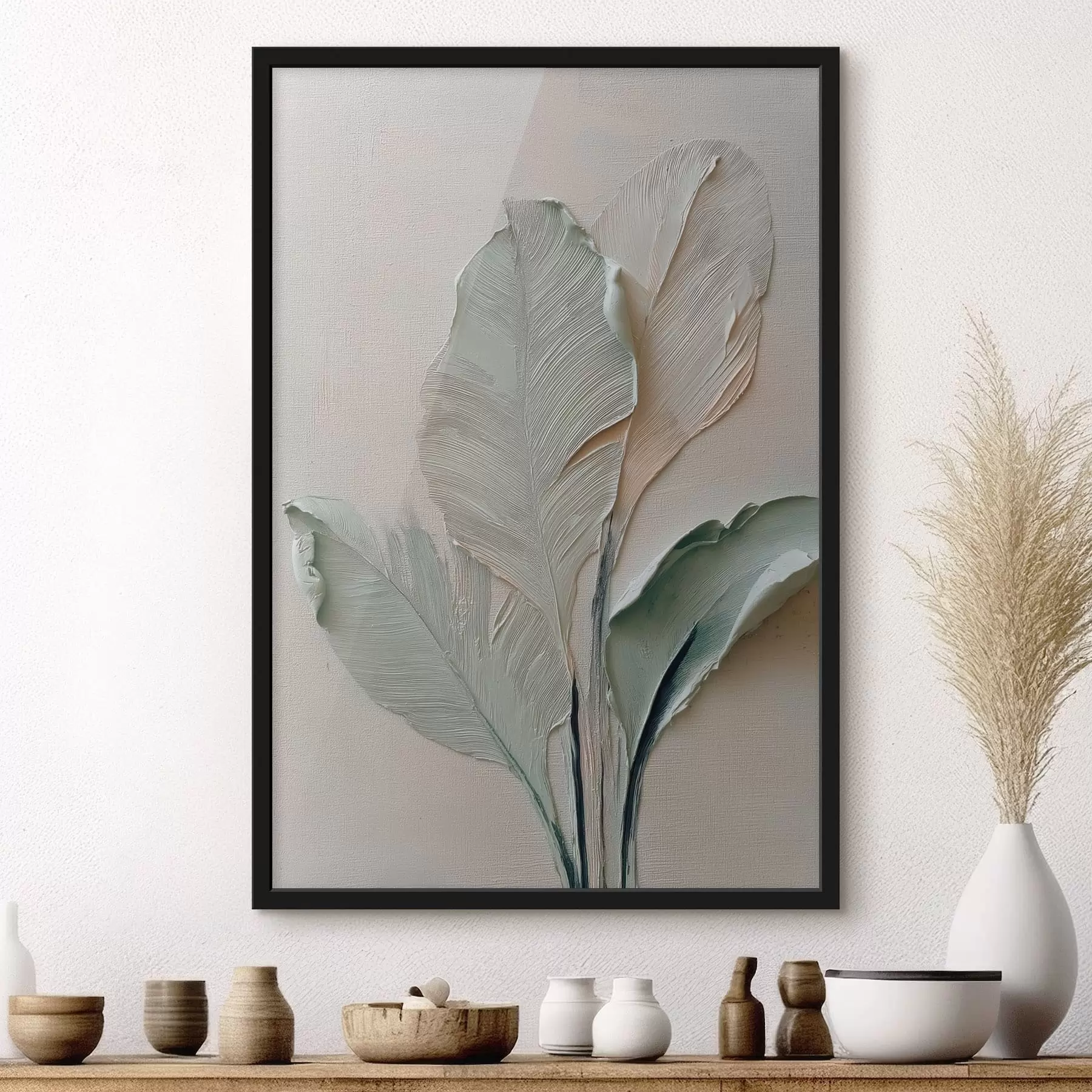 murales de pared Hojas abstractas f48130