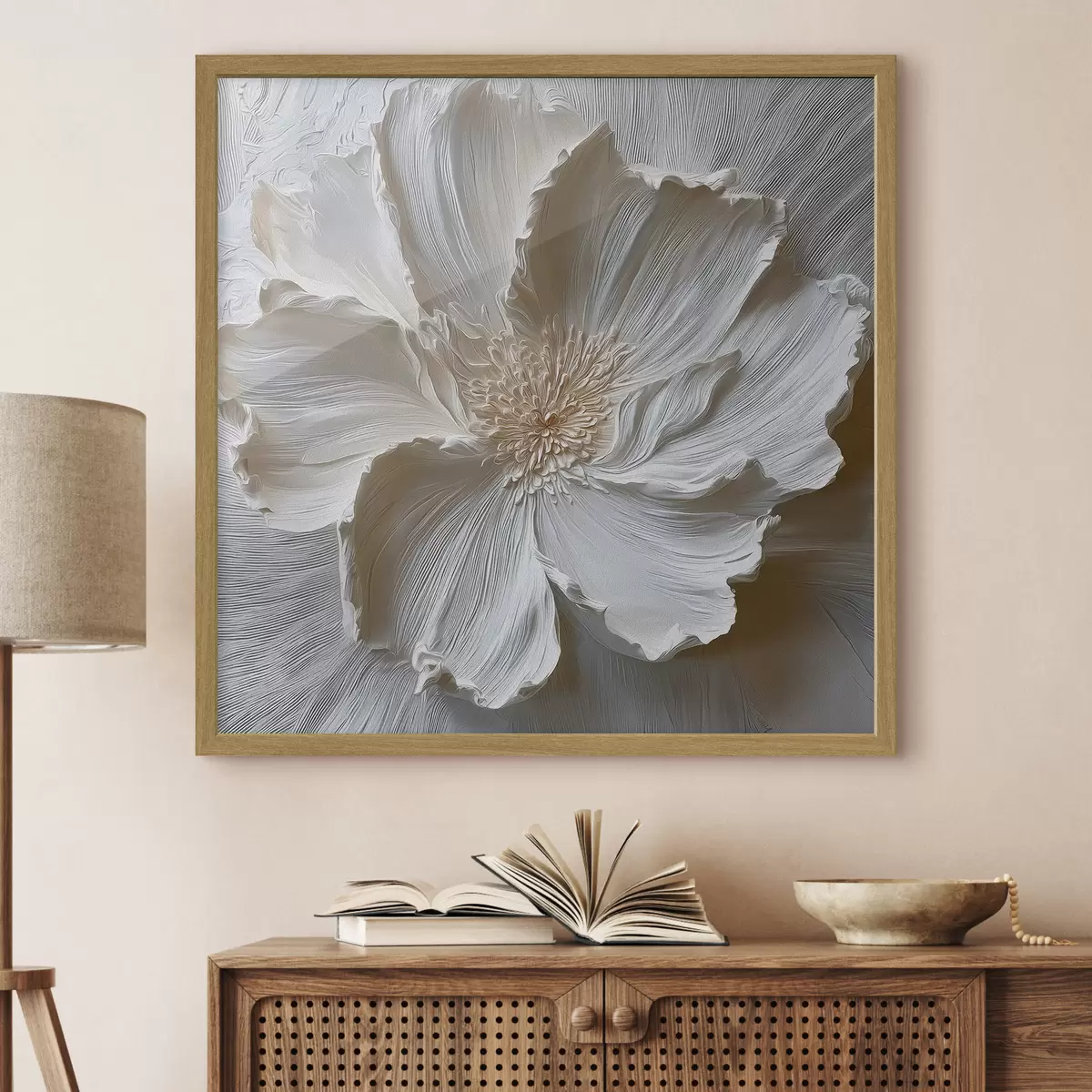 Poster Amapola blanca f48064
