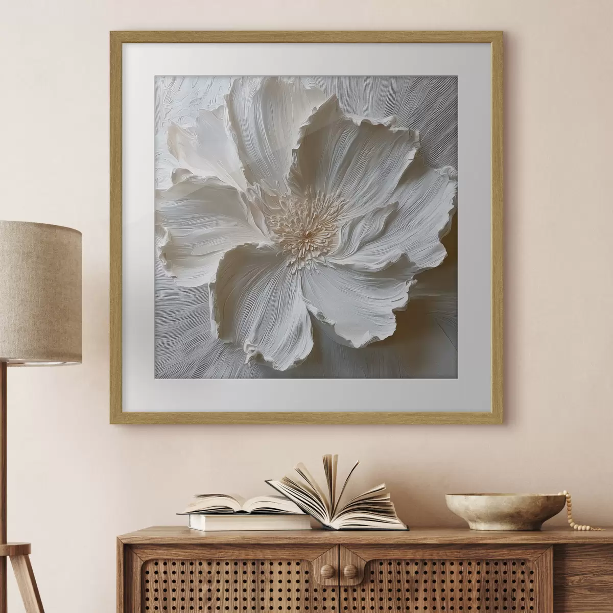 Poster Amapola blanca f48064