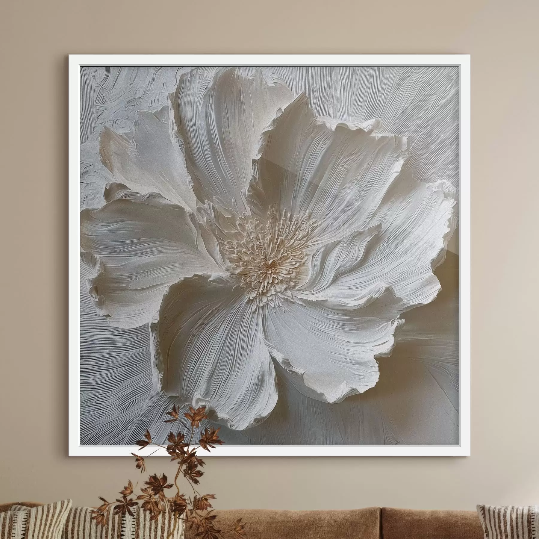 murales de pared Amapola blanca f48064