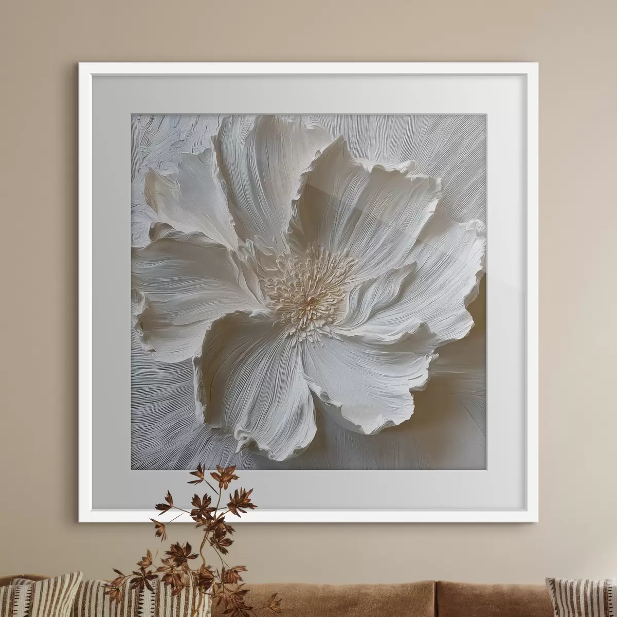 Poster Amapola blanca f48064