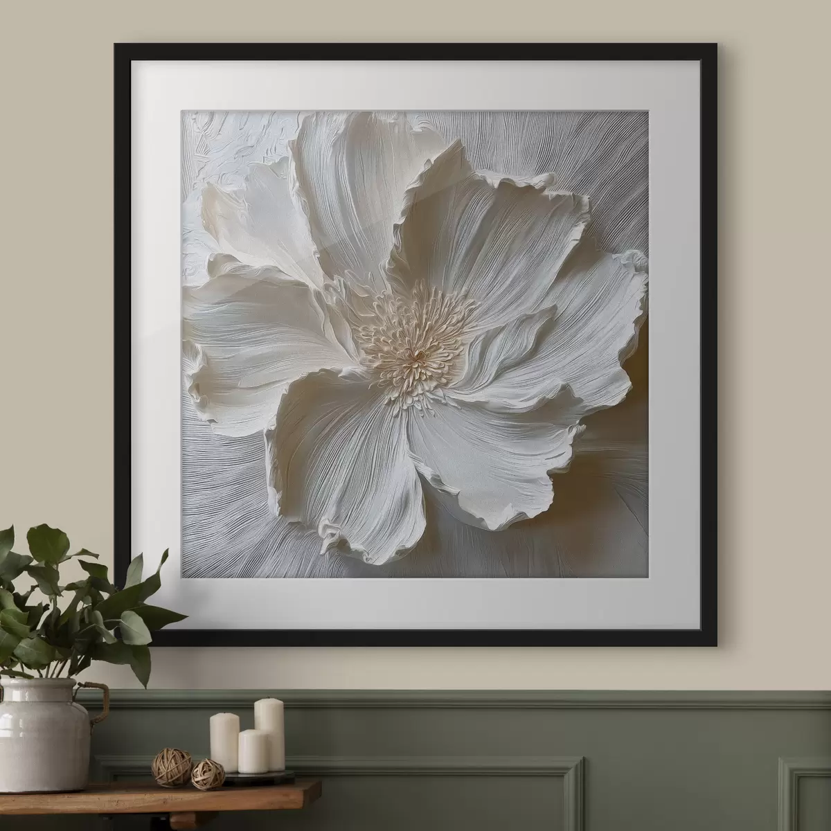 Poster Amapola blanca f48064