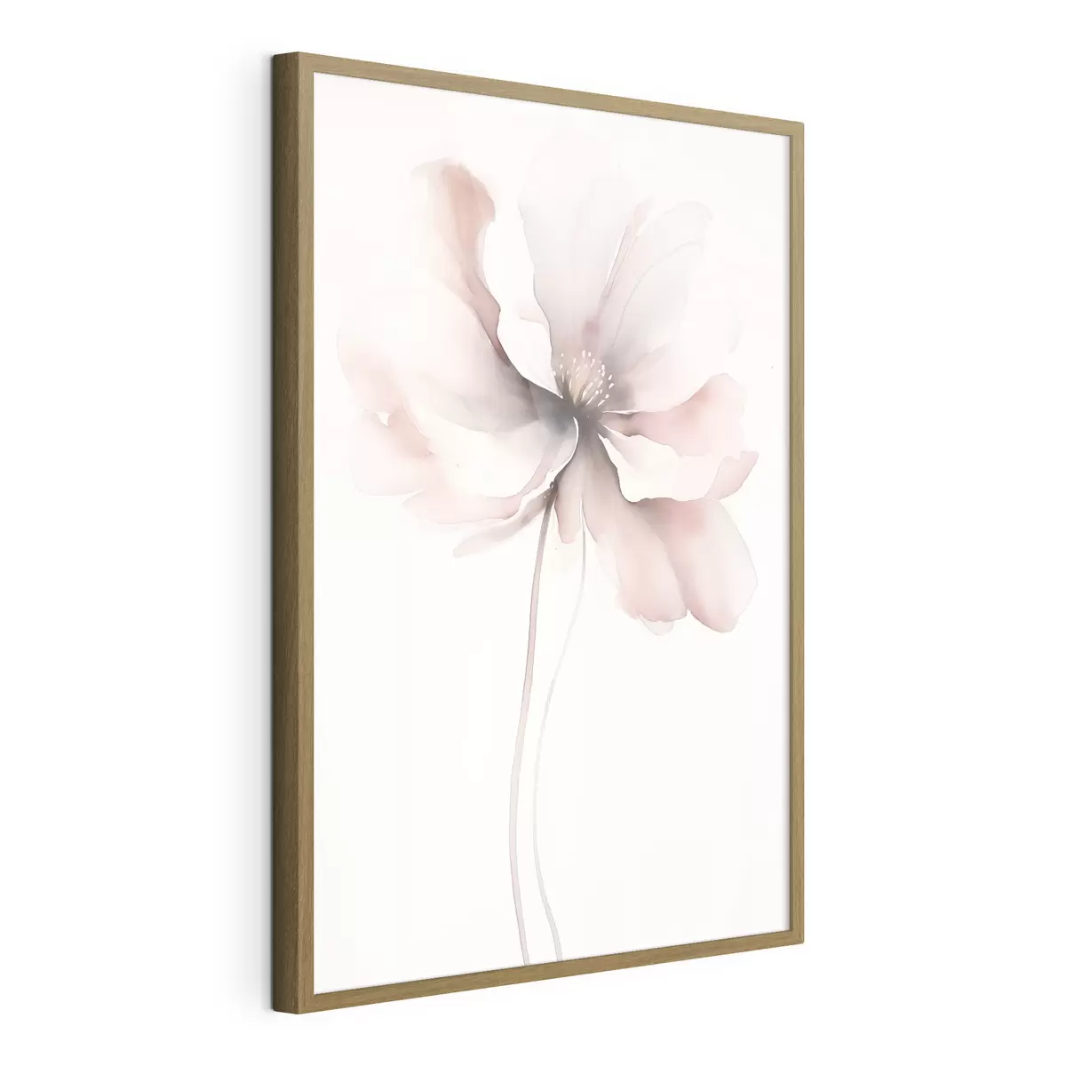 Poster delicada flor en acuarela f48073