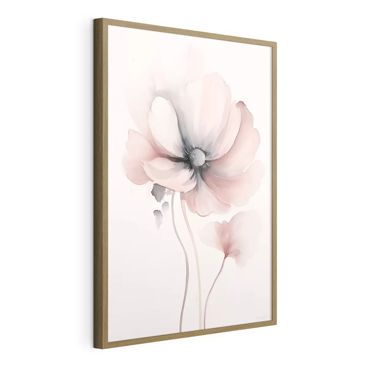 Poster delicada flor en acuarela f48074