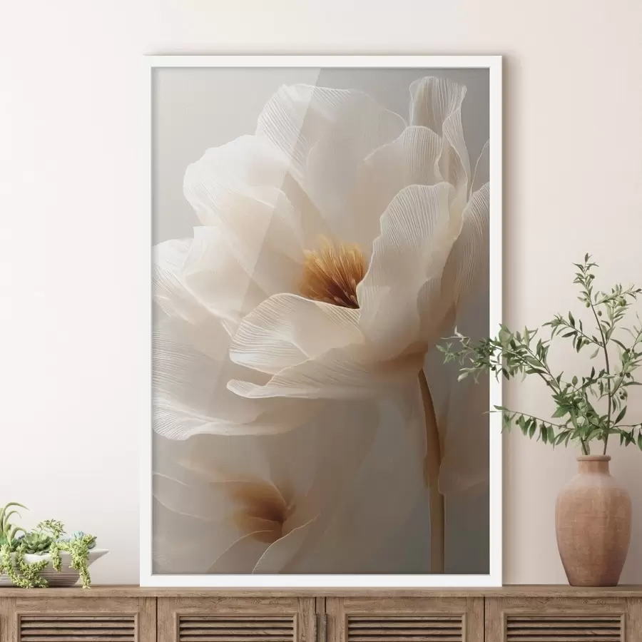 murales de pared Composición floral macro en tonos cálidos. f48121