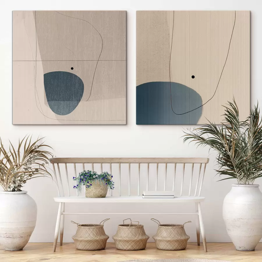 murales de pared Abstracto minimalista con línea m30082