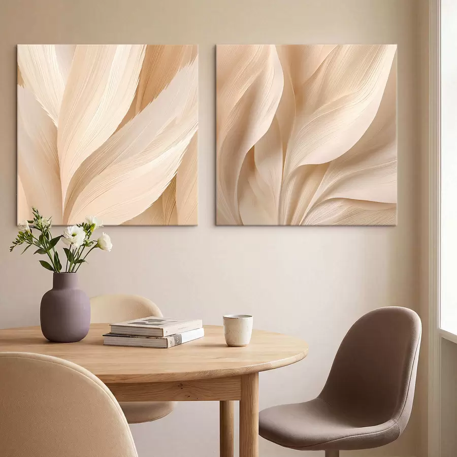 murales de pared Textura suave en capas de color beige m30100