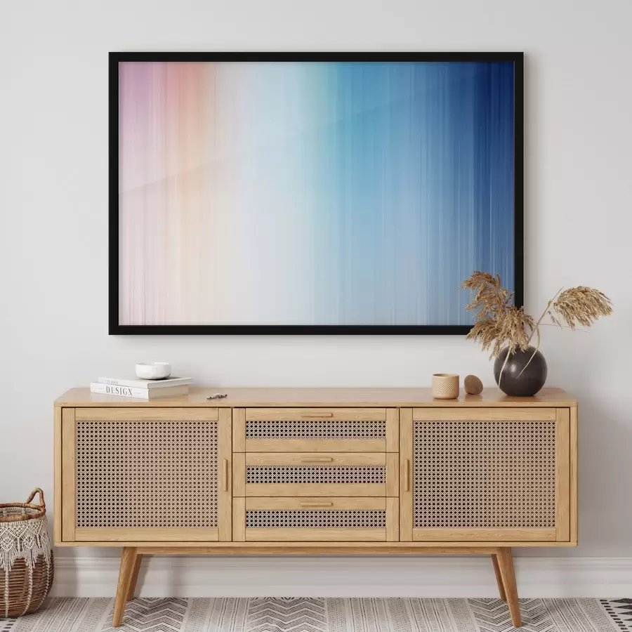 murales de pared Suave degradado de cálido a azul f48090