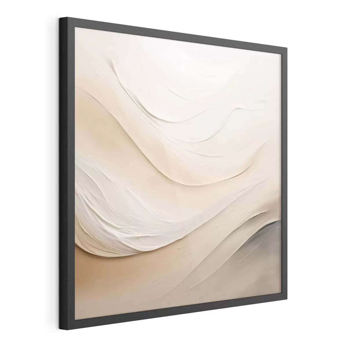 Poster Ondas beige en capas con textura suave f48099