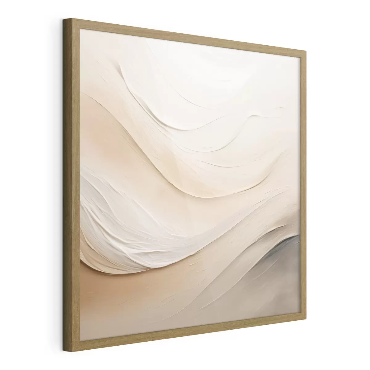 Poster Ondas beige en capas con textura suave f48099
