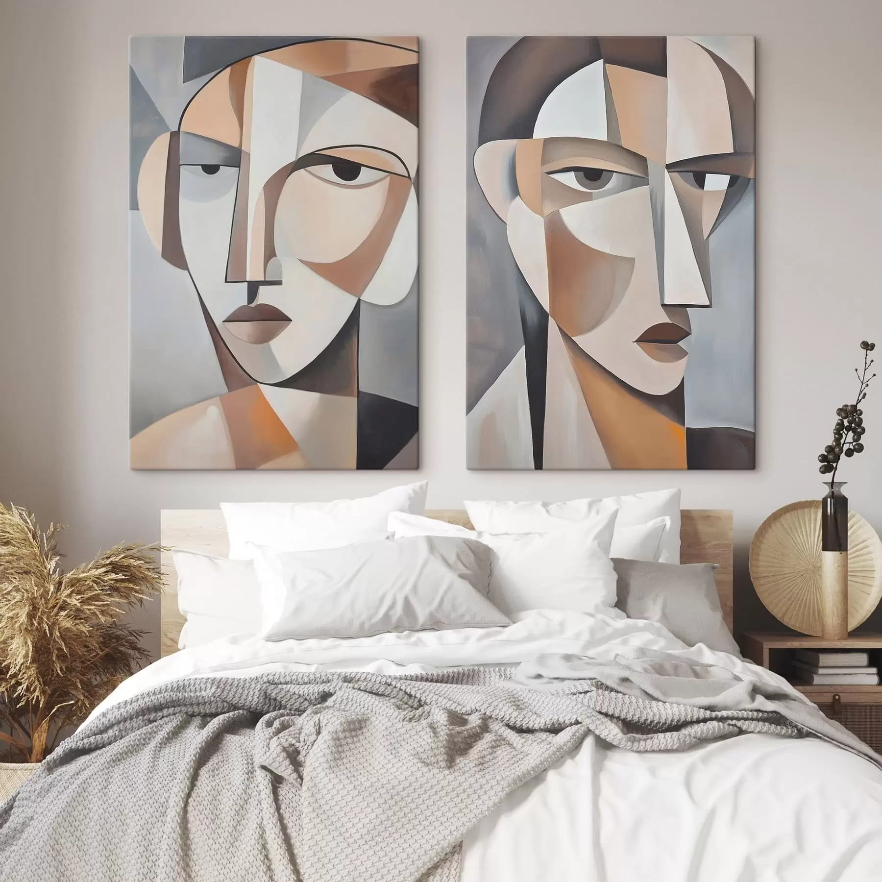 murales de pared Retratos cubistas modernos  m30065