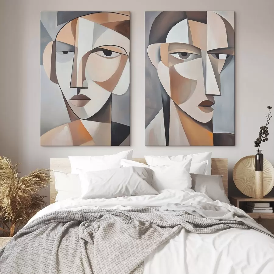 murales de pared Retratos cubistas modernos  m30065