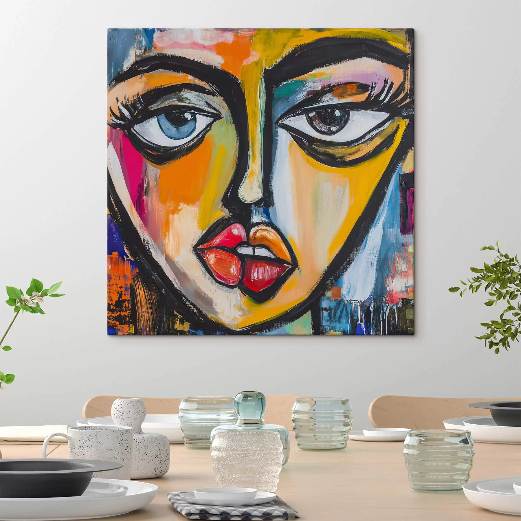 murales de pared Retrato abstracto s47784