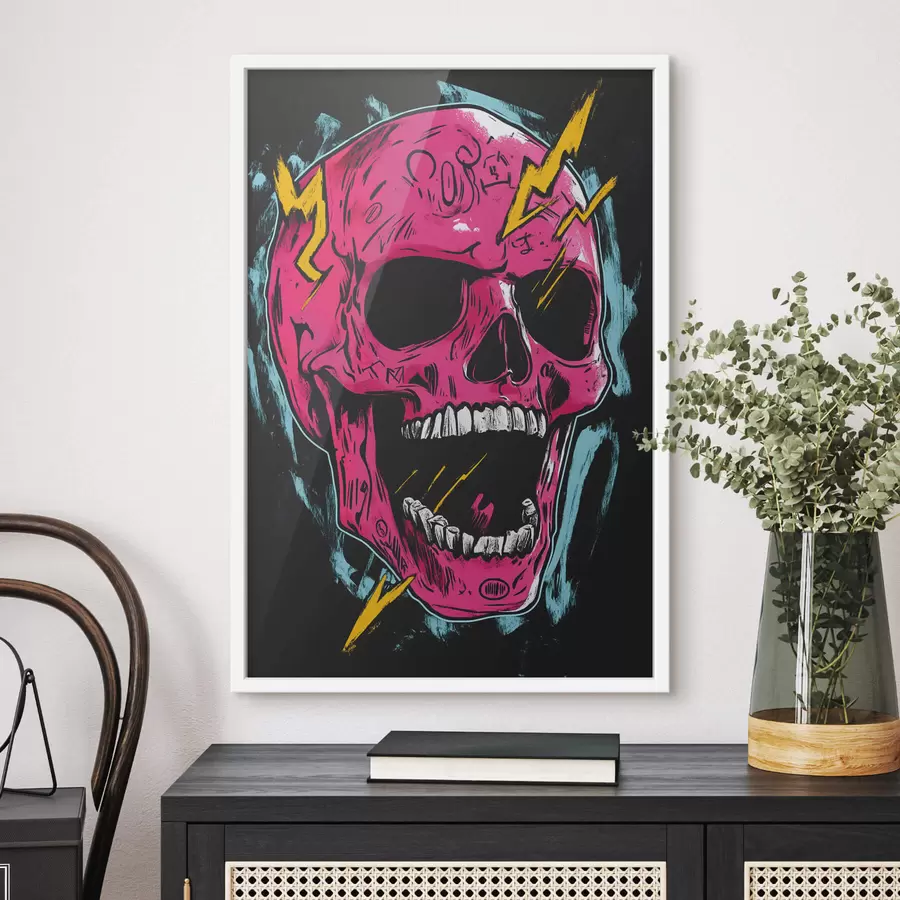 murales de pared Cráneo abstracto f47780