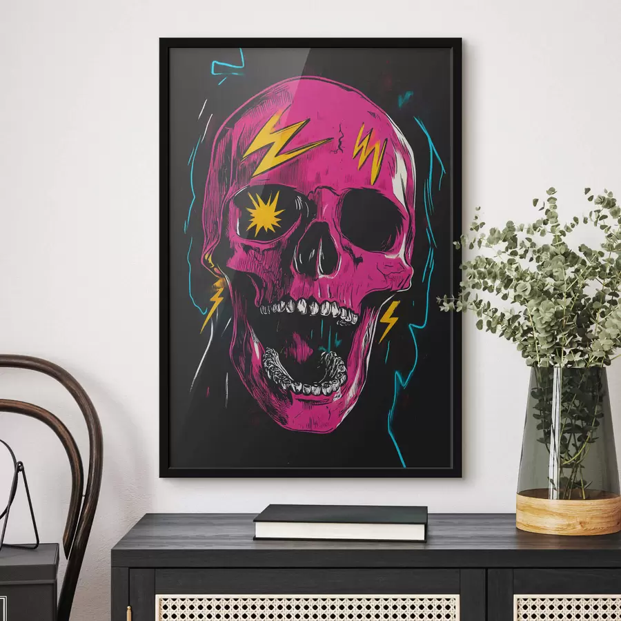 murales de pared Cráneo abstracto f47781