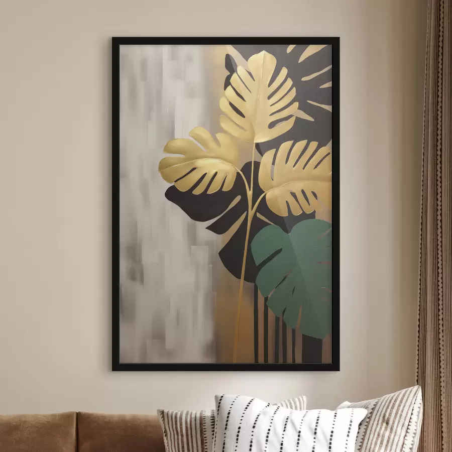 murales de pared Hojas tropicales f47782