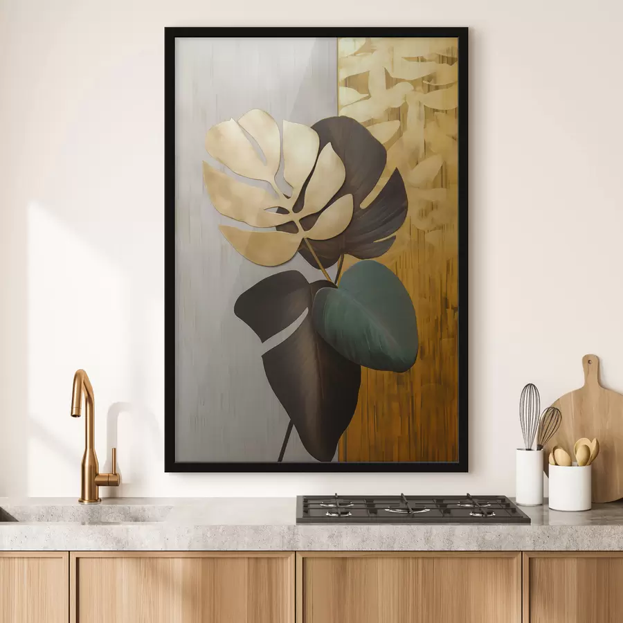 murales de pared Hojas tropicales f47783