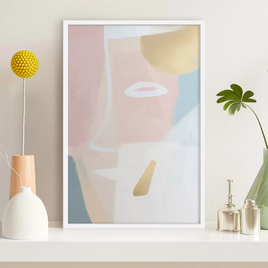 murales de pared Cara abstracta f47785