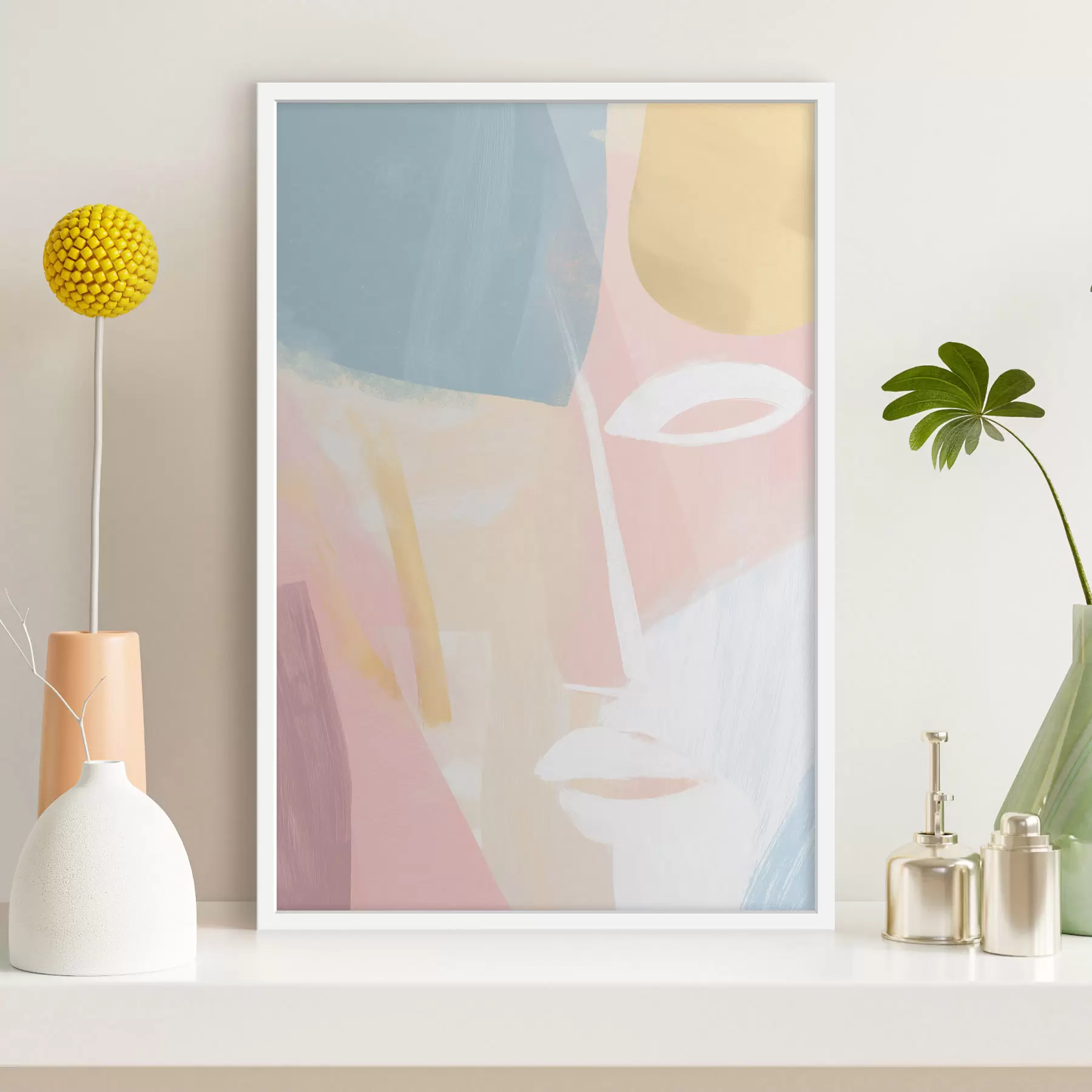 murales de pared Cara abstracta f48011