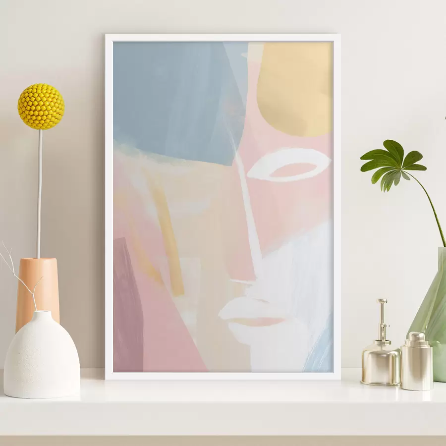 murales de pared Cara abstracta f48011