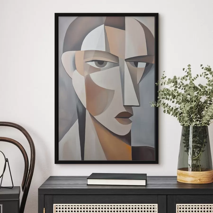 murales de pared Un retrato cubista moderno f48013
