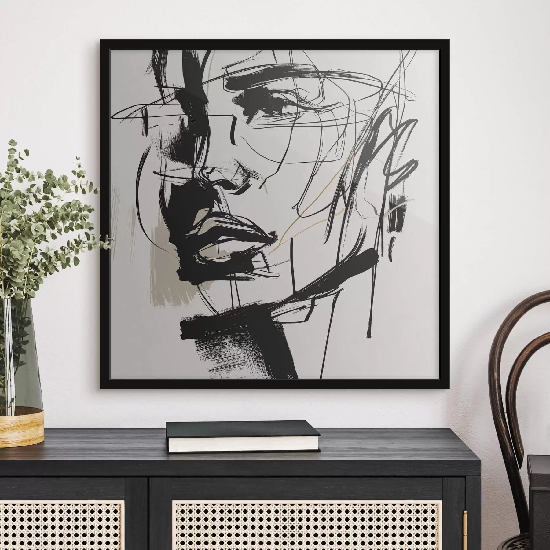 murales de pared Retratos minimalistas de un hombre f48015