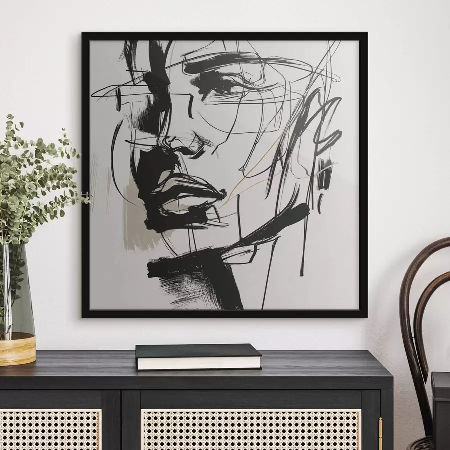 murales de pared Retratos minimalistas de un hombre f48015