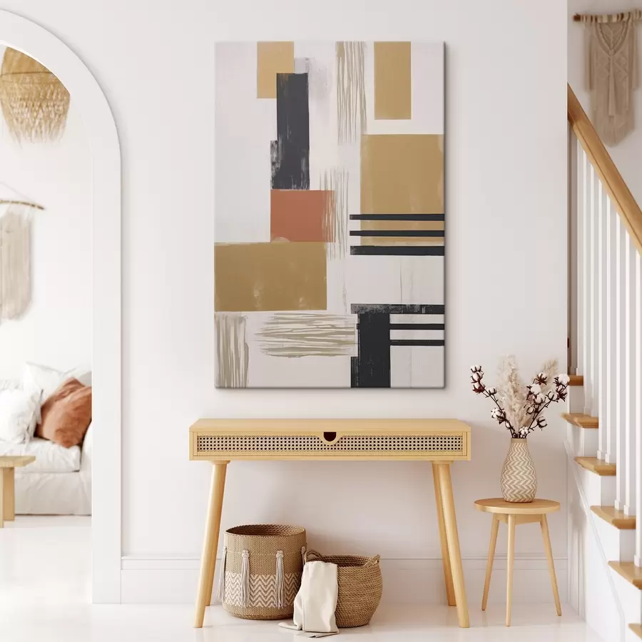 murales de pared Abstracción moderna con imitación de textura desgastada s48160