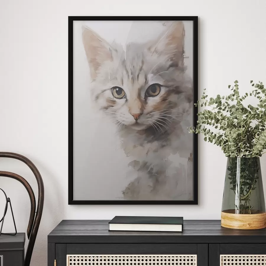 murales de pared Pintura imitación gato f48161