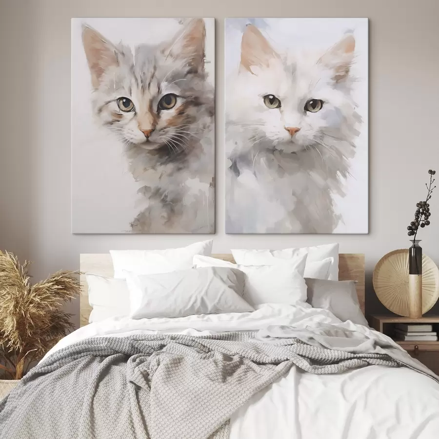 murales de pared Pintura imitación gato m30119