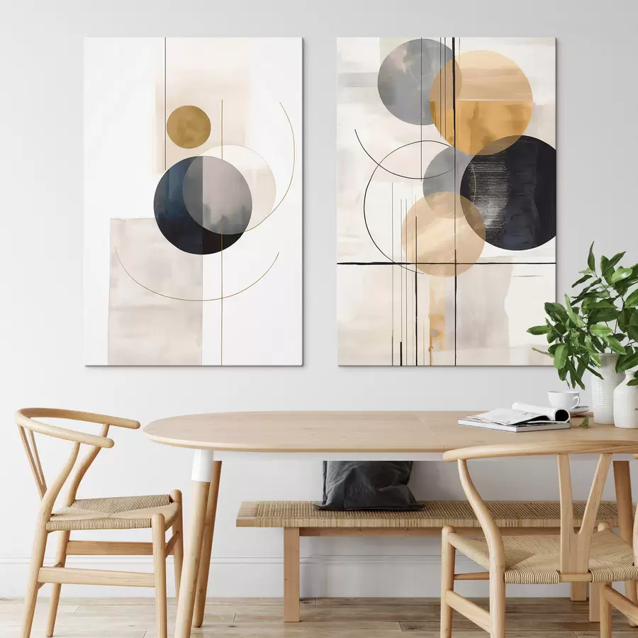 murales de pared Resumen con círculos m30124