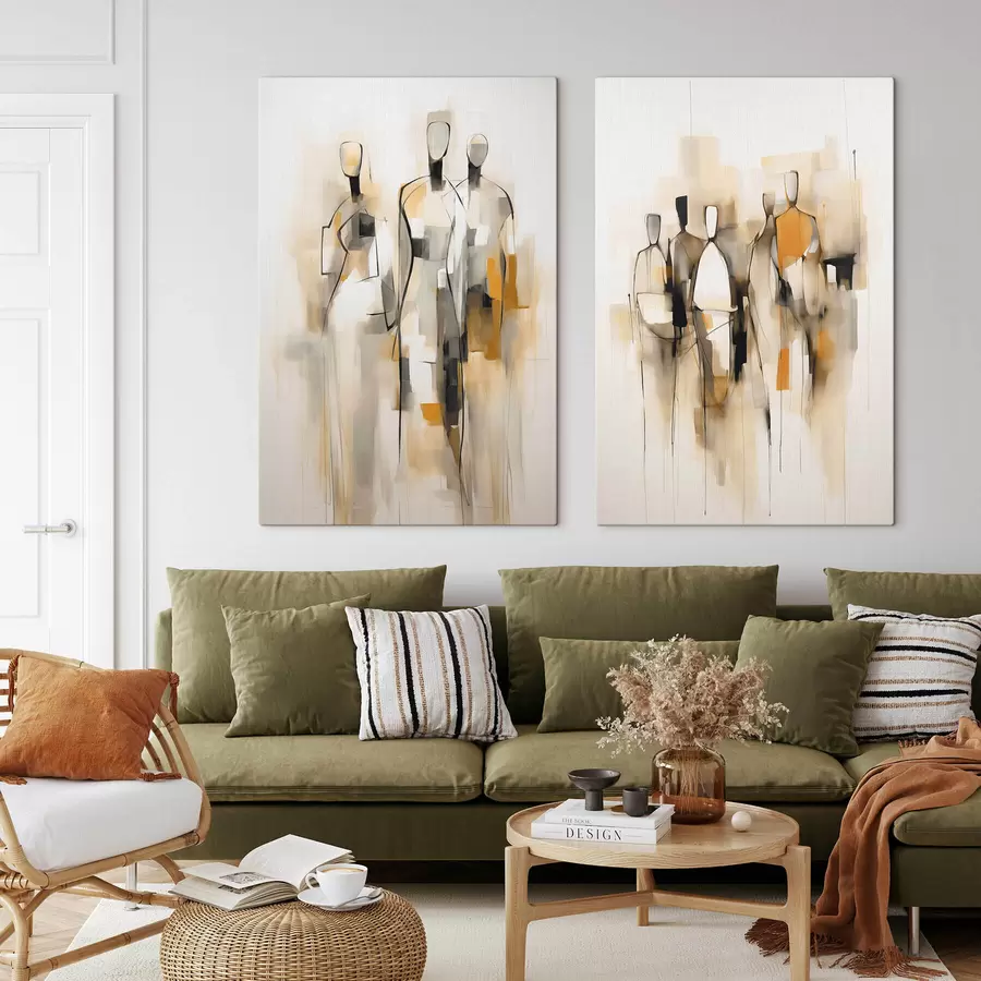 murales de pared siluetas abstractas m30125