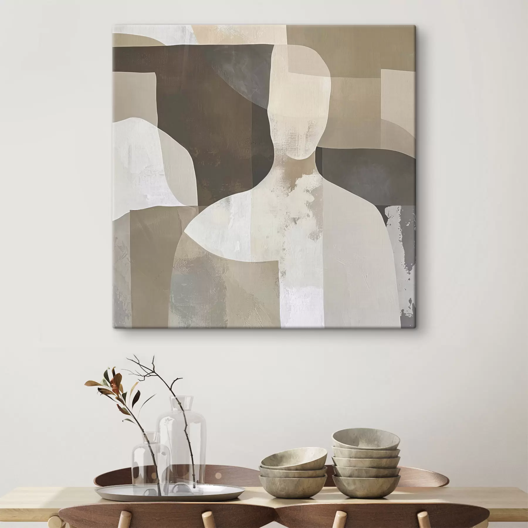 murales de pared Silueta abstracta s48017