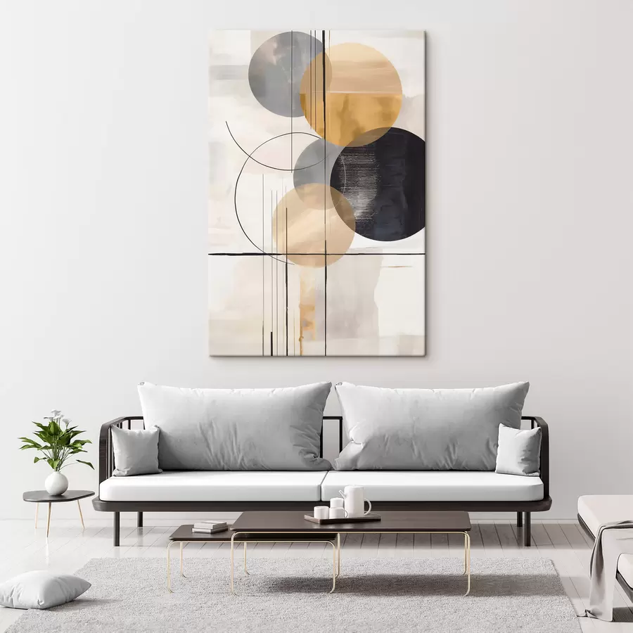 murales de pared Resumen con círculos s48172